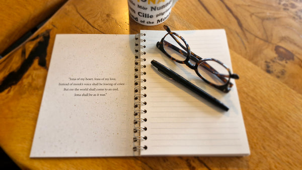 Iona Coffee Cup  A5 Notebook
