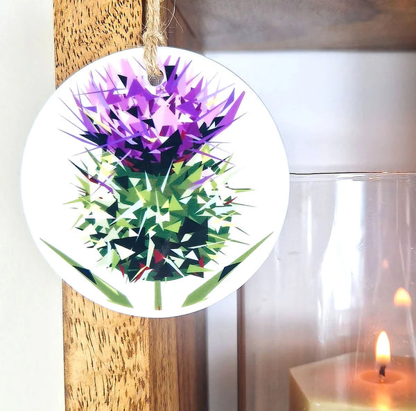Ceramic Hanging decoration - Scottish images