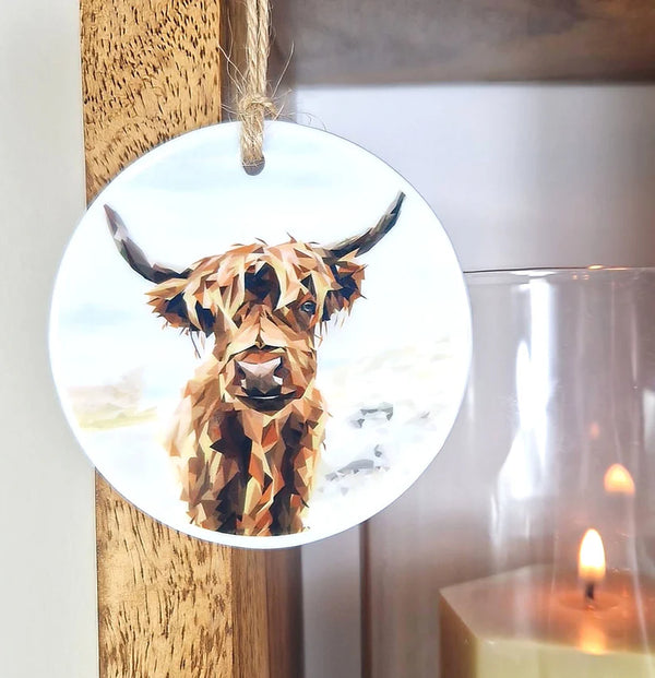 Ceramic Hanging decoration - Scottish images