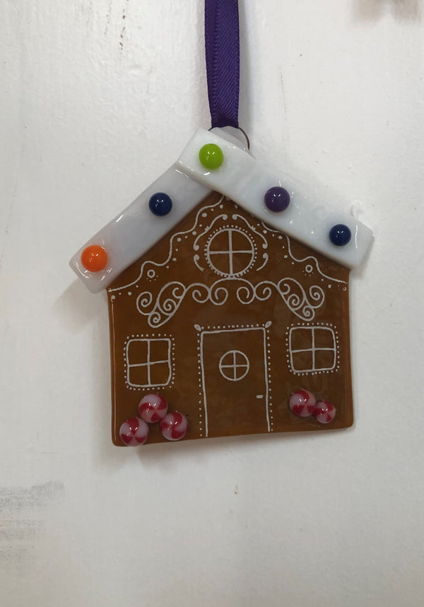 Fused glass decoration - Christmas