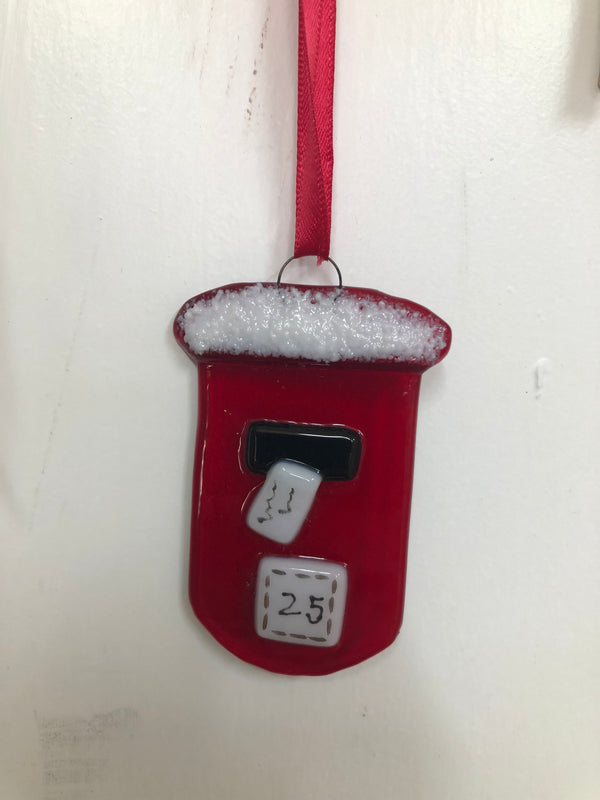 Fused glass decoration - Christmas