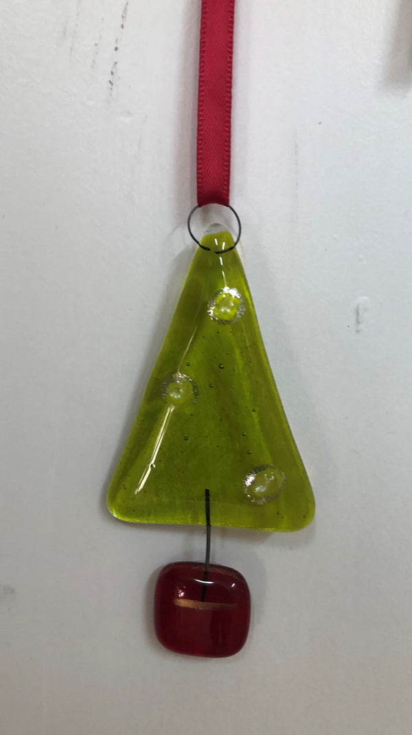 Fused glass decoration - Christmas