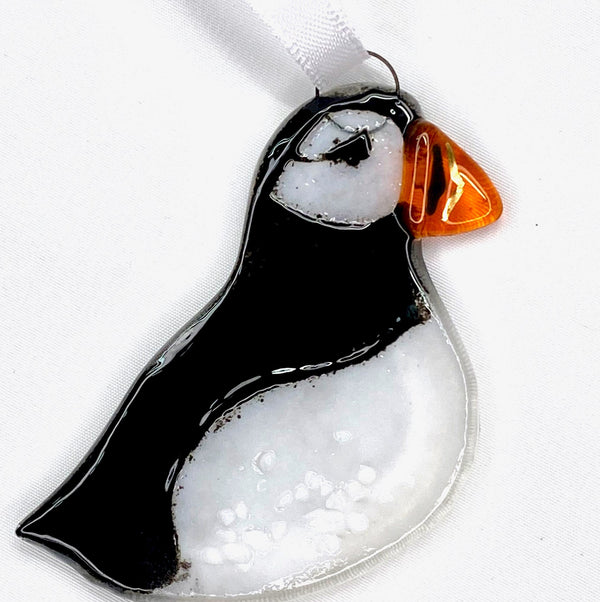 Fused Glass Hanging Birds