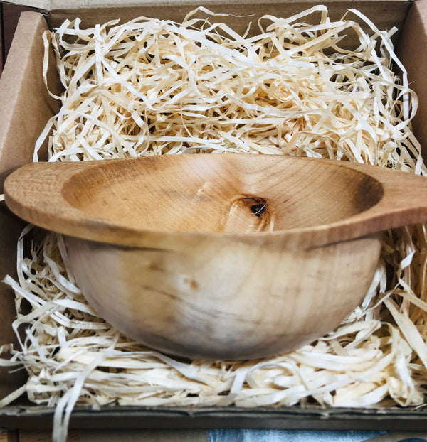 Hand crafted Scottish wood quaich