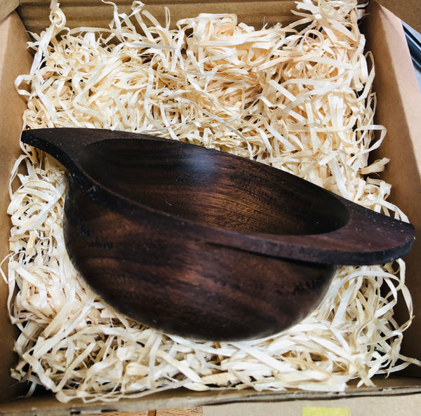 Hand crafted Scottish wood quaich