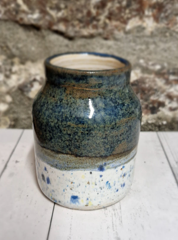 Handmade Bud vase Dark Blue Shoreline