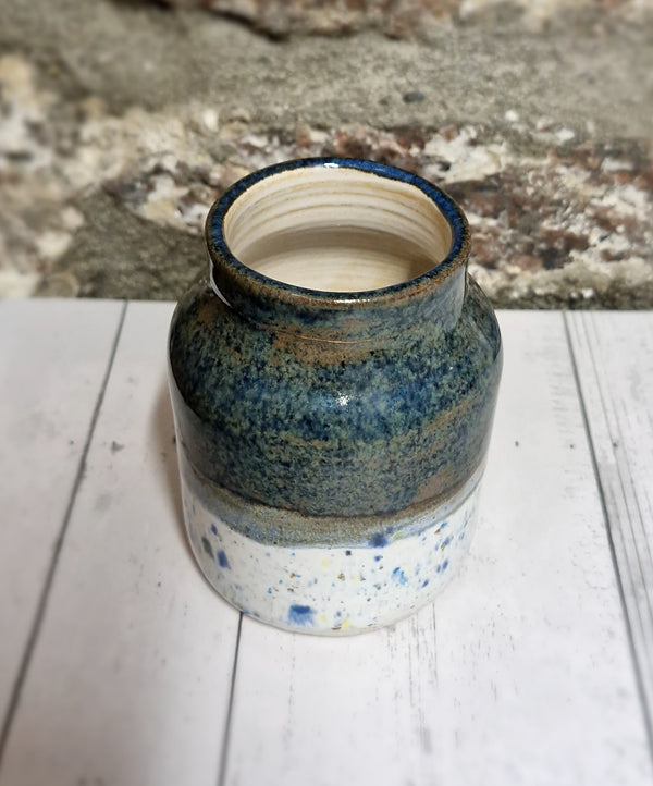 Handmade Bud vase Dark Blue Shoreline