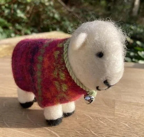 Felted Sheep with jacket