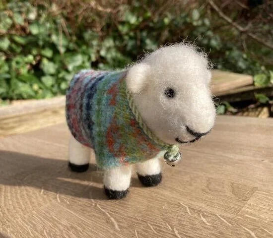 Felted Sheep with jacket