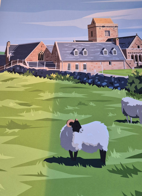 A4 Iona Abbey Print
