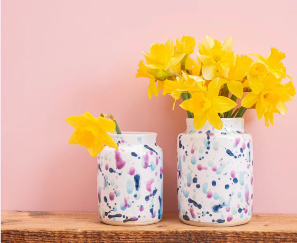Handmade Ceramic Vases - Sweet pea Design