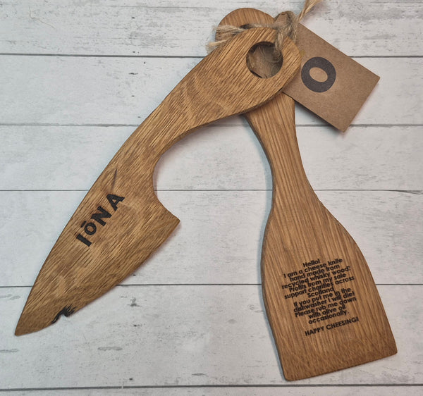 Whisky Wood Iona Cheese Knives