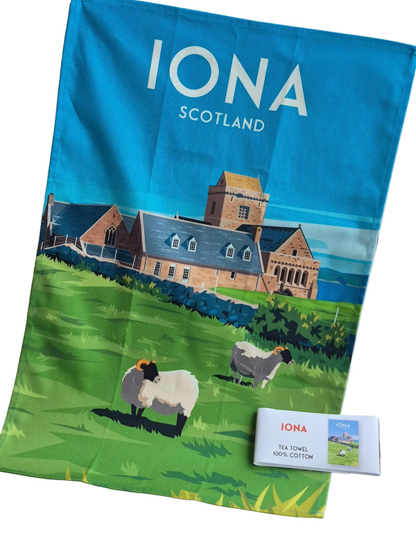Iona Abbey Tea Towel