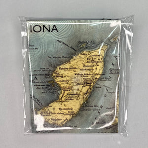 Fridge magnet with Iona map image