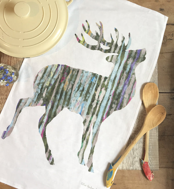 Tea towel - Silvery stag
