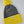 St Columba Iona Scottish lambswool knitted bobble hat ribbed charcoal yellow