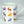 White bone china mug with multicoloured stag motif