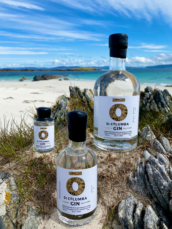 St Columba Iona Scottish gin 3 sizes