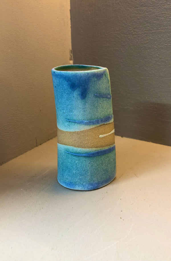 Stoneware vase- Seascape